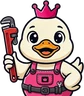 Plumber King Agency logo: Bobo the duck